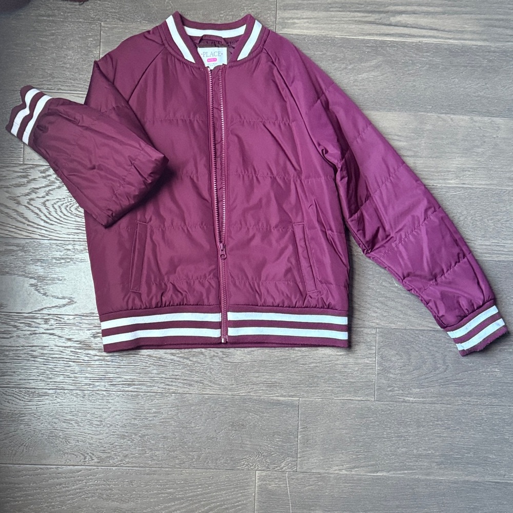 The Children's Place Maroon Light Puffer Jacket